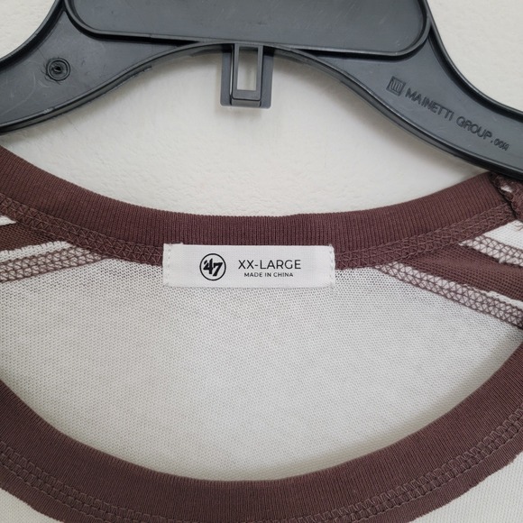 47 Womens San Diego Padres 2X Caribou Long Sleeve Shirt NWT Baseball 100% Cotton - Picture 9 of 15